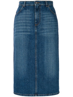джинсовая юбка-карандаш Alexa Chung