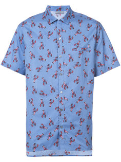 рубашка с принтом и короткими рукавами Lanvin