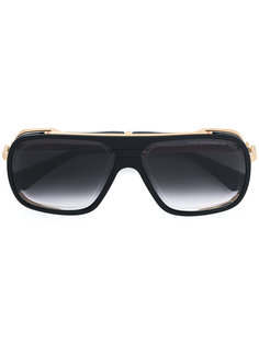 крупные солнцезащитные очки с золотистой отделкой Dita Eyewear