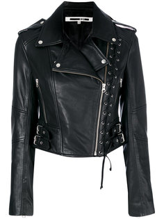 байкерская куртка с отделкой люверсами McQ Alexander McQueen