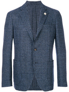 пиджак в клетку с застежкой на две пуговицы Lardini