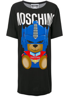 платье-футболка с принтом Bear Moschino