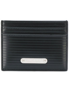кошелек для карт с ребристой фактурой Saint Laurent