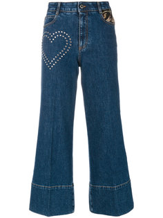 укороченные джинсы с заклепками Stella McCartney
