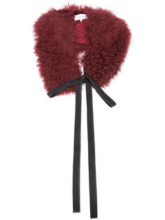 меховой воротник из овчины Helmut Lang