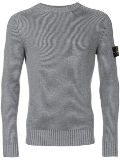 приталенный свитер с круглым вырезом Stone Island