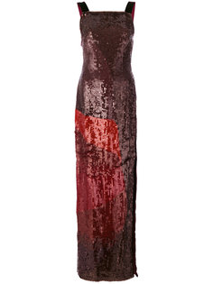 украшенное пайетками платье в пол Tom Ford