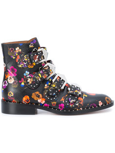 ботинки с цветочным принтом Givenchy