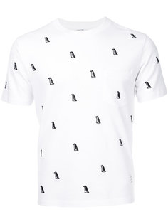 футболка с вышивкой Thom Browne