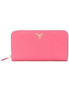 кошелек с бляшкой с логотипом Prada