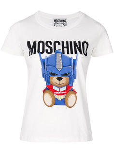 узкая футболка Transformer Bear Moschino