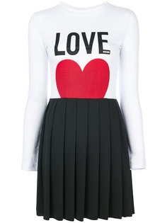 платье с принтом Love Love Moschino