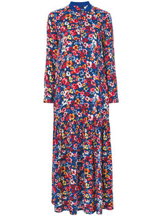 длинное платье с цветочным принтом Love Moschino
