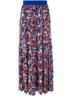длинная юбка с цветочным рисунком Love Moschino