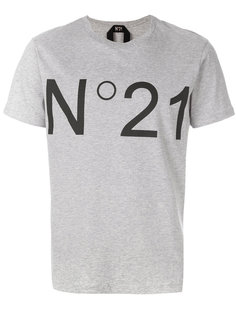 футболка с принтом-логотипом Nº21