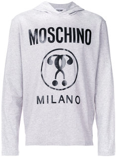 топ с принтом логотипа Moschino