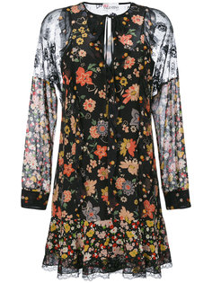 платье с цветочным рисунком Red Valentino