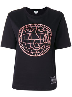 футболка с вышивкой World Kenzo