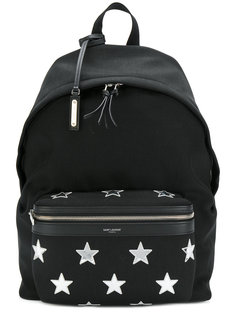 рюкзак с заплатками в виде звезд City Saint Laurent