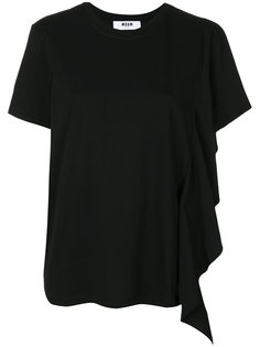 футболка с оборкой  MSGM