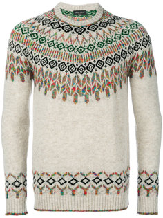 свитер с орнаментом Roberto Collina