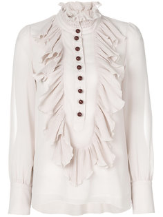 плиссированная блузка в оборкой  See By Chloé