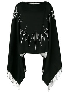 пончо с графическим принтом Marcelo Burlon County Of Milan