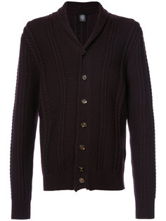 трикотажный кардиган с V-образным вырезом Eleventy