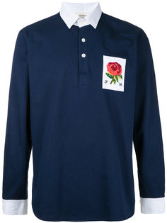 рубашка-поло с вышитым цветком Kent & Curwen