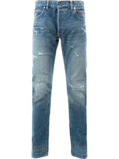 джинсы "варенки" с порванными деталями Balmain