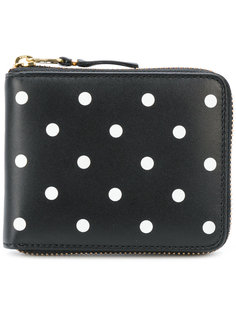 кошелек на молнии в горох Comme Des Garçons Wallet