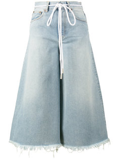 укороченные джинсы с поясом-веревкой Off-White