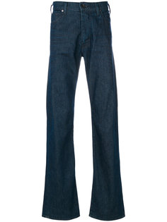 слегка расклешенные джинсы свободного кроя Armani Jeans