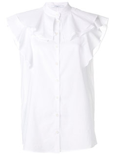 рубашка с оборками на плечах  Givenchy