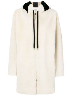 пальто из меха с капюшоном Inès & Maréchal