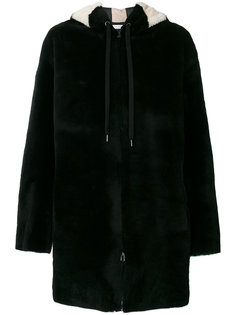 пальто из меха с капюшоном Inès & Maréchal