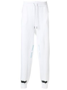 спортивные брюки с принтом в полоску Off-White