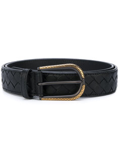 плетеный ремень с пряжкой Bottega Veneta