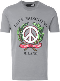 футболка с принтом Peace Love Moschino