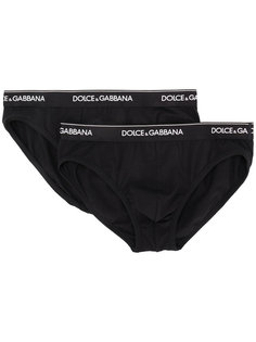 набор из двух трусов с логотипом Dolce & Gabbana