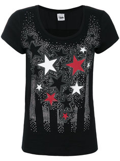 футболка со звездами и украшением из кристаллов Twin-Set
