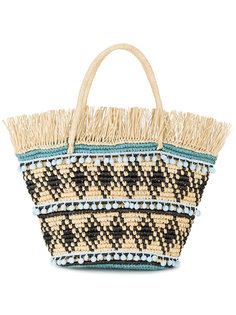 плетеная сумка с бахромой Sensi Studio