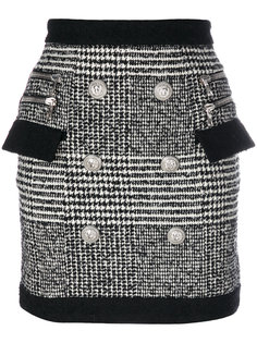 мини-юбка с вышивкой Balmain