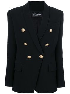 двубортный пиджак с крупными пуговицами Balmain