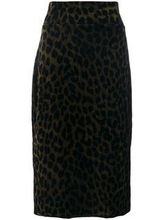 юбка-карандаш с леопардовым рисунком Odeeh