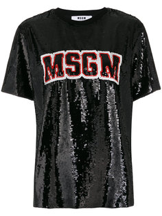 футболка с логотипом  MSGM