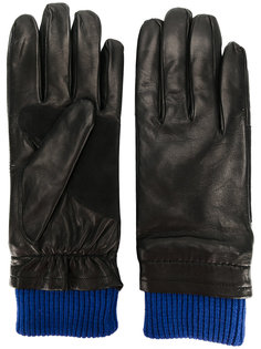 перчатки с контрастными манжетами Ami Alexandre Mattiussi