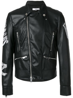 байкерская куртка с вышитым логотипом Versus