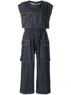 джинсовый комбинезон с карманами в стиле "карго" Mm6 Maison Margiela