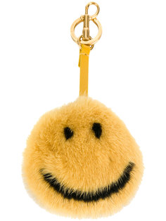 меховой брелок для ключей Smiley Anya Hindmarch